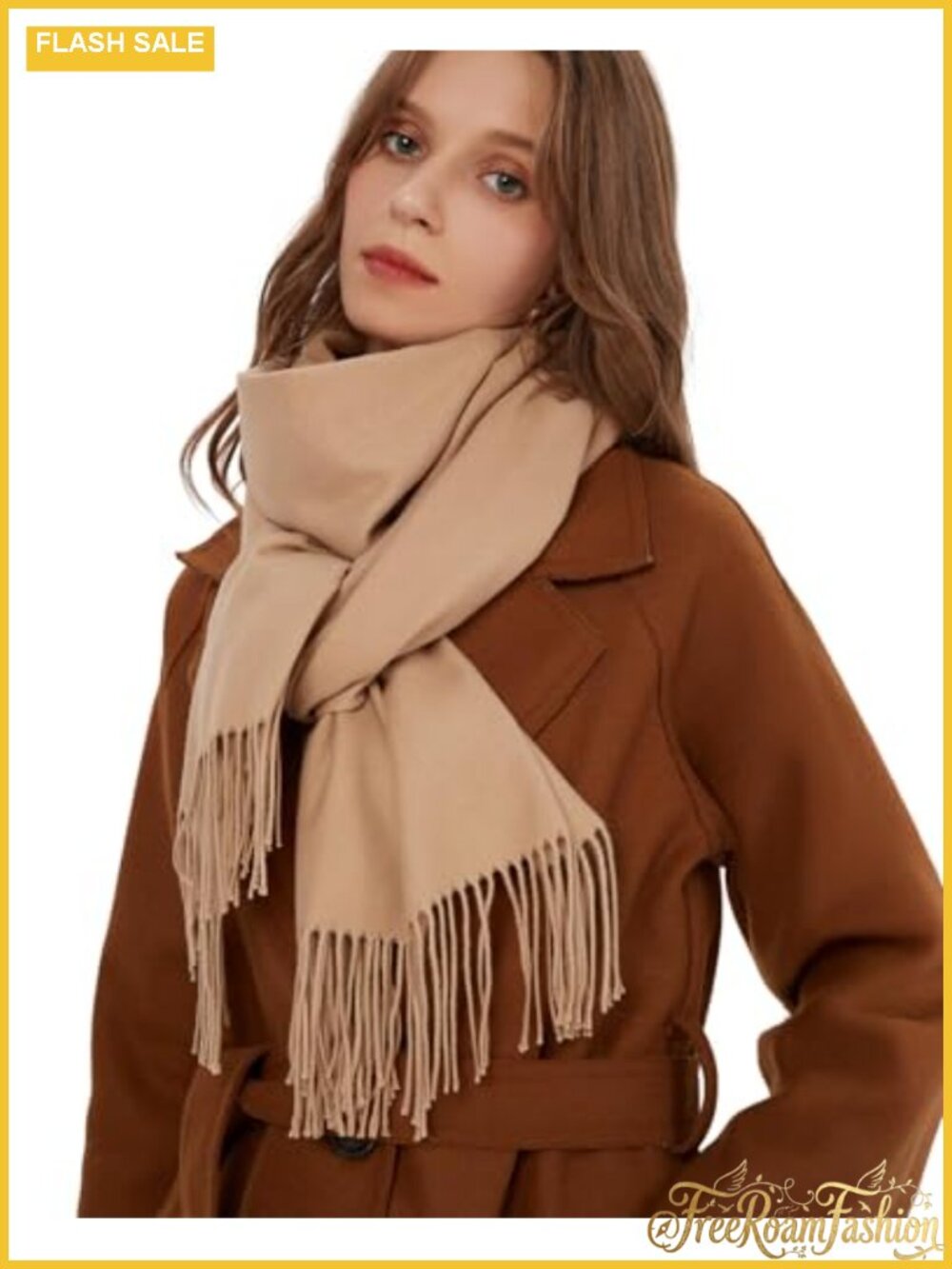 Cashmere Feel Pashmina Shawl Wrap Tassel Wedding Bridal Scarf